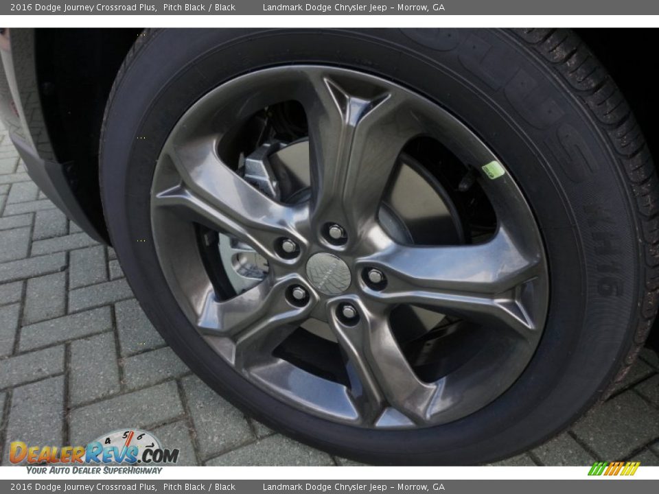 2016 Dodge Journey Crossroad Plus Pitch Black / Black Photo #7