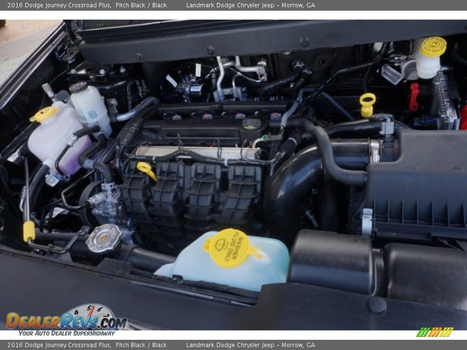 2016 Dodge Journey Crossroad Plus Pitch Black / Black Photo #8