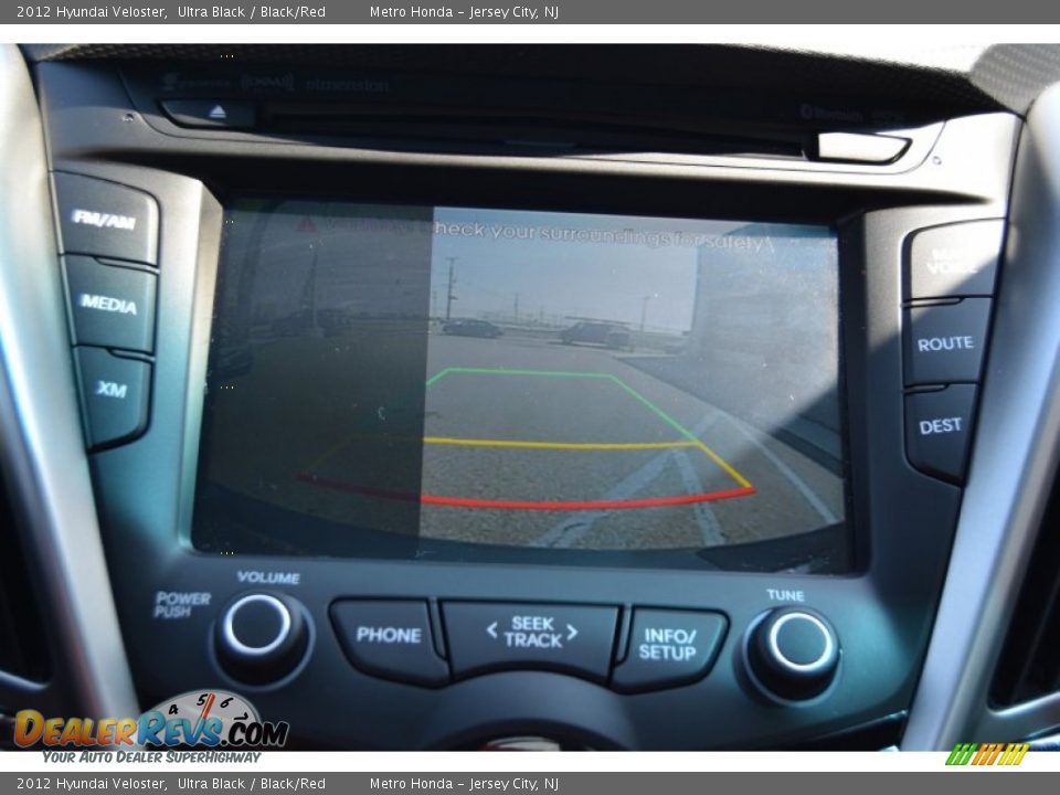 2012 Hyundai Veloster Ultra Black / Black/Red Photo #21