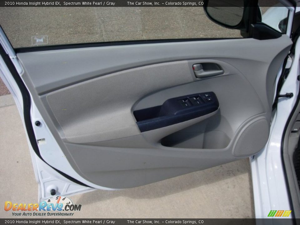 2010 Honda Insight Hybrid EX Spectrum White Pearl / Gray Photo #10