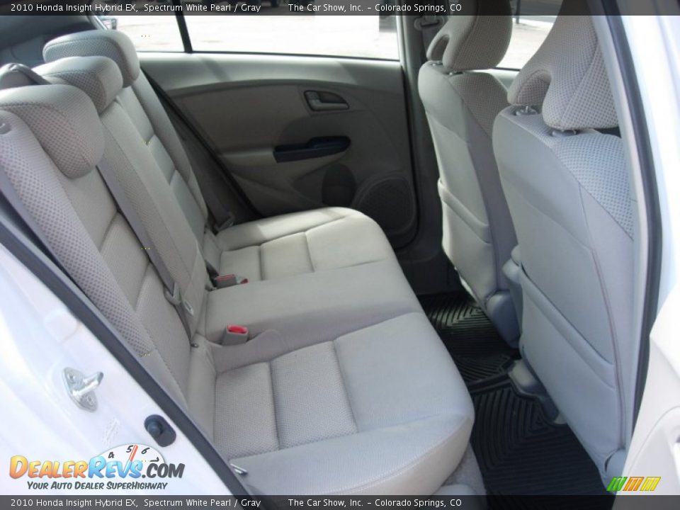 2010 Honda Insight Hybrid EX Spectrum White Pearl / Gray Photo #14