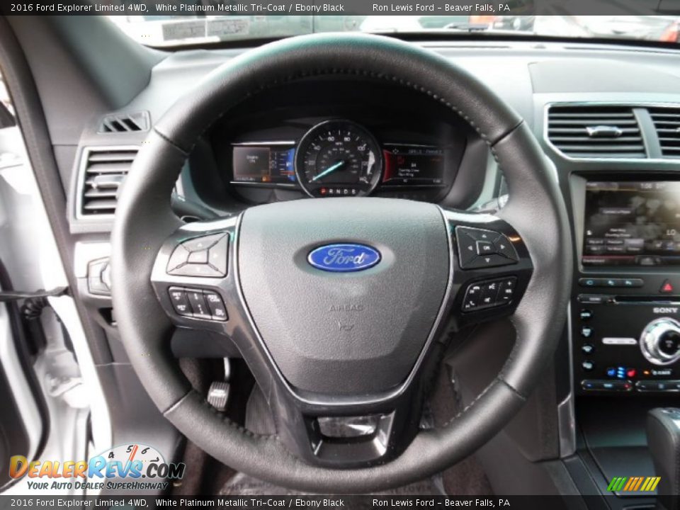 2016 Ford Explorer Limited 4WD Steering Wheel Photo #18