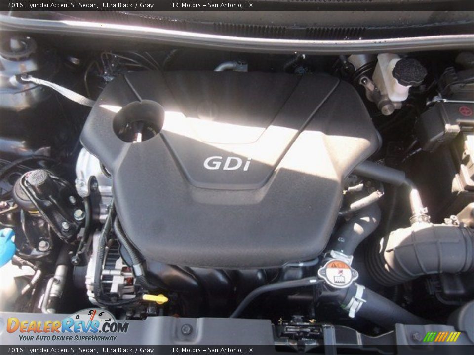 2016 Hyundai Accent SE Sedan Ultra Black / Gray Photo #4