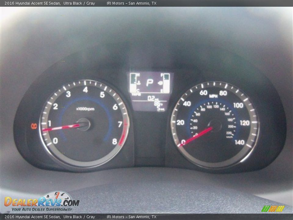 2016 Hyundai Accent SE Sedan Ultra Black / Gray Photo #16