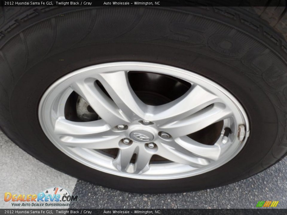 2012 Hyundai Santa Fe GLS Twilight Black / Gray Photo #7