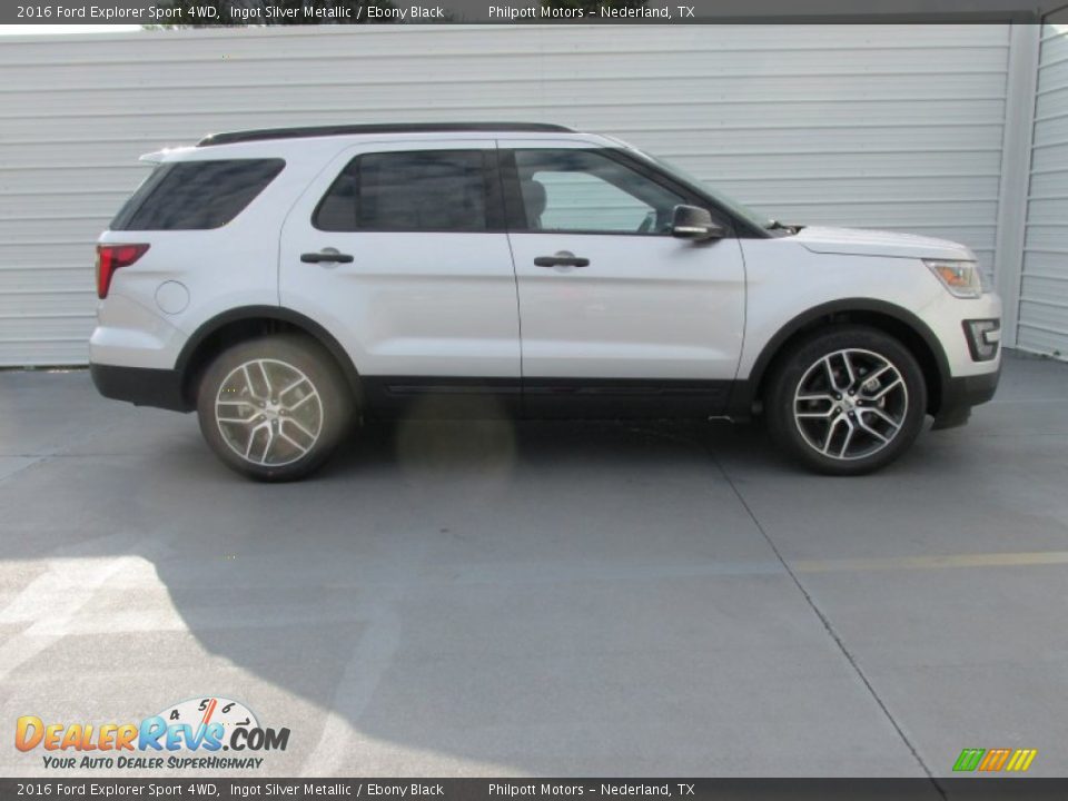 2016 Ford Explorer Sport 4WD Ingot Silver Metallic / Ebony Black Photo #3
