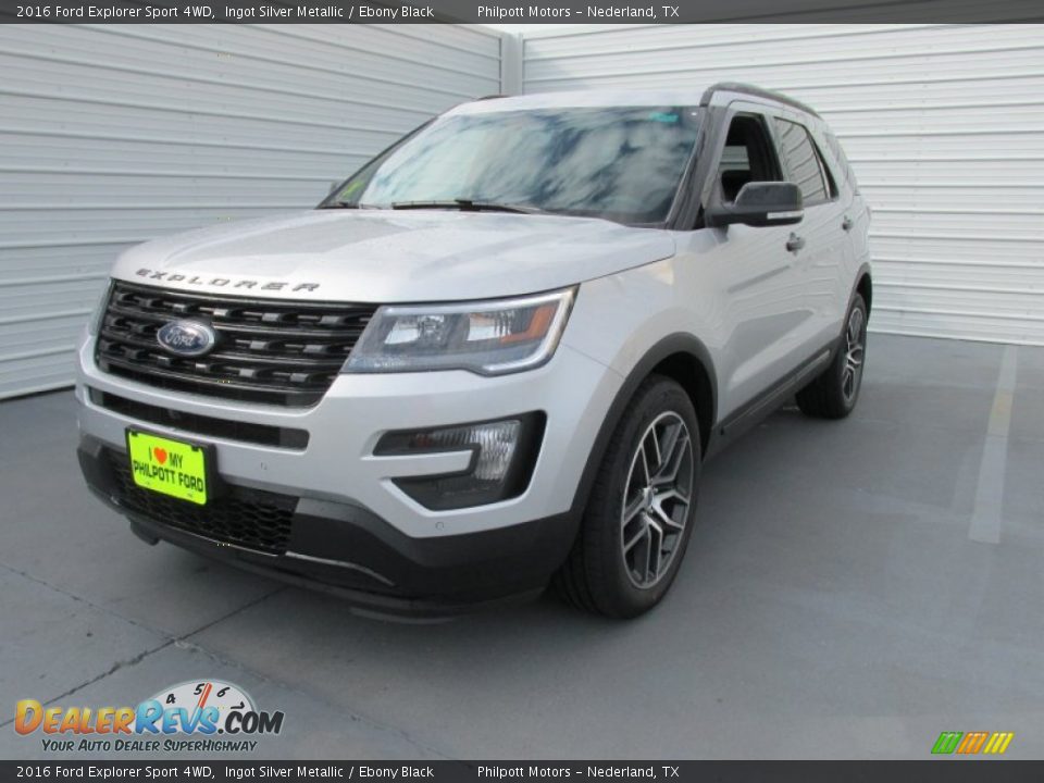 2016 Ford Explorer Sport 4WD Ingot Silver Metallic / Ebony Black Photo #7