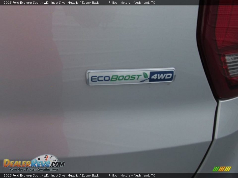 2016 Ford Explorer Sport 4WD Ingot Silver Metallic / Ebony Black Photo #15