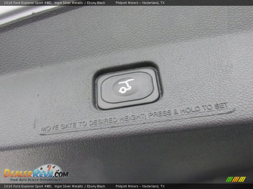 2016 Ford Explorer Sport 4WD Ingot Silver Metallic / Ebony Black Photo #18