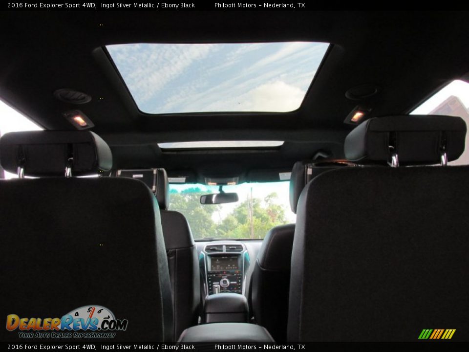 2016 Ford Explorer Sport 4WD Ingot Silver Metallic / Ebony Black Photo #21