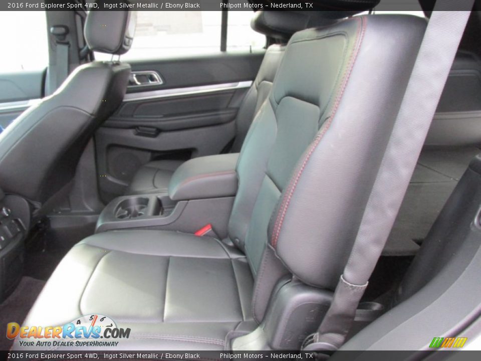 2016 Ford Explorer Sport 4WD Ingot Silver Metallic / Ebony Black Photo #23