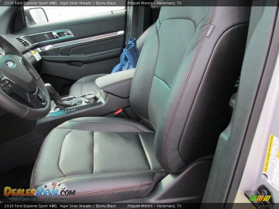 2016 Ford Explorer Sport 4WD Ingot Silver Metallic / Ebony Black Photo #26