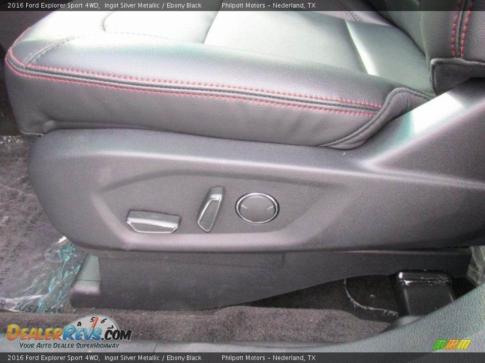 2016 Ford Explorer Sport 4WD Ingot Silver Metallic / Ebony Black Photo #27