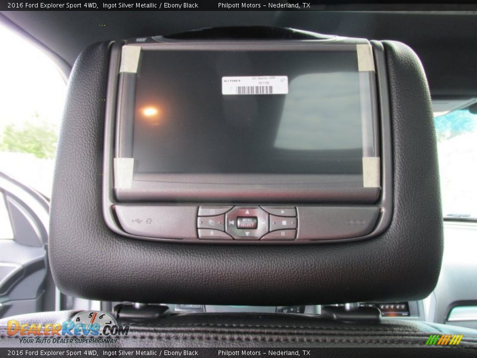 2016 Ford Explorer Sport 4WD Ingot Silver Metallic / Ebony Black Photo #28