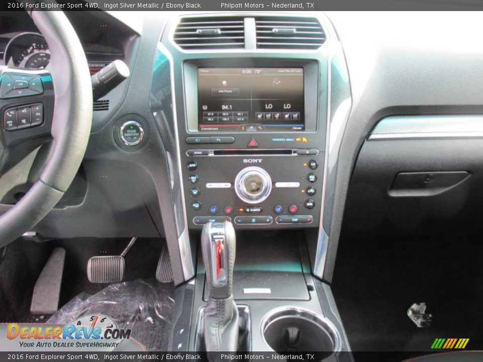 2016 Ford Explorer Sport 4WD Ingot Silver Metallic / Ebony Black Photo #30