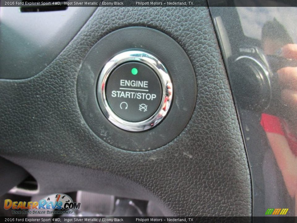 2016 Ford Explorer Sport 4WD Ingot Silver Metallic / Ebony Black Photo #33