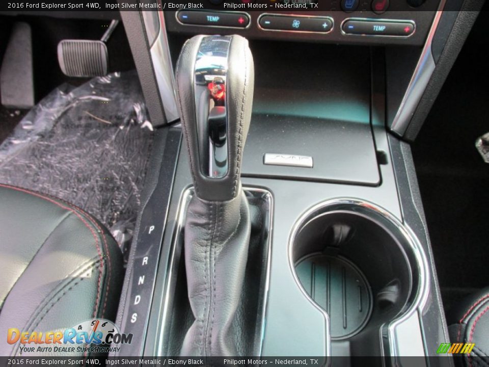 2016 Ford Explorer Sport 4WD Ingot Silver Metallic / Ebony Black Photo #34