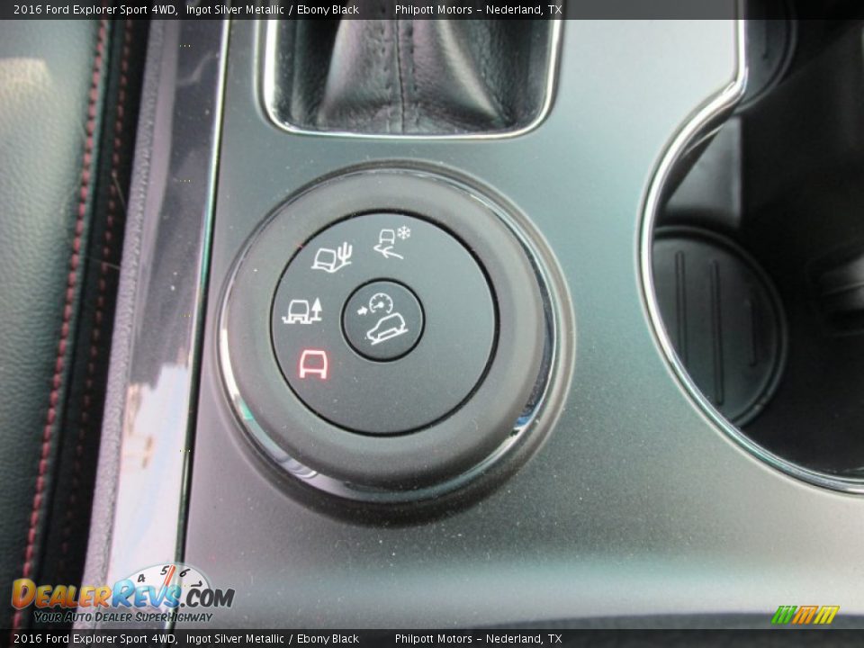 2016 Ford Explorer Sport 4WD Ingot Silver Metallic / Ebony Black Photo #35