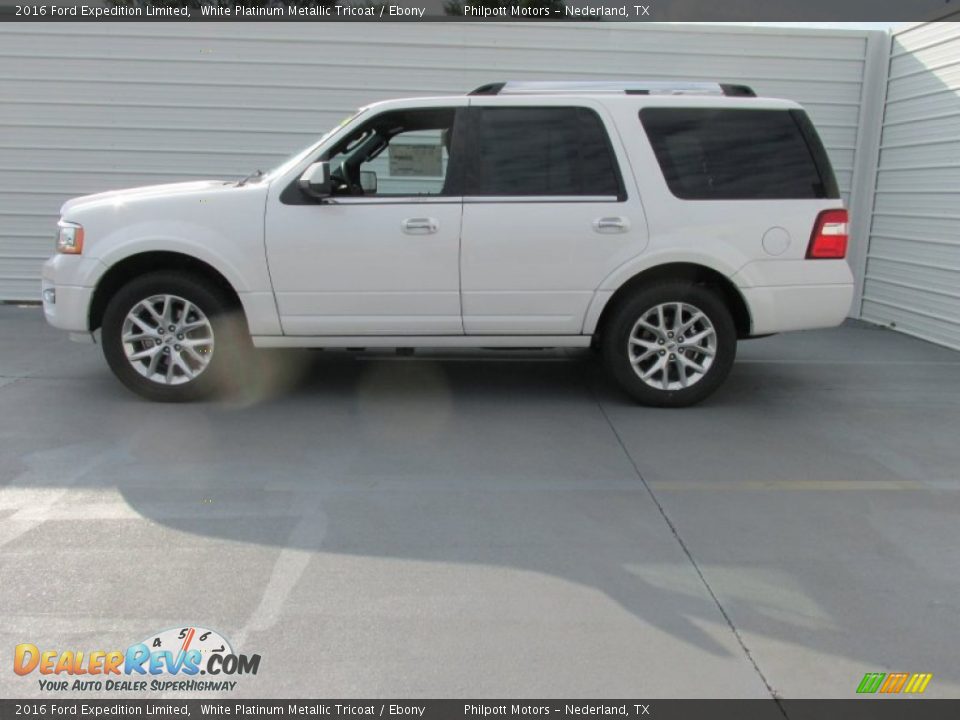 White Platinum Metallic Tricoat 2016 Ford Expedition Limited Photo #6