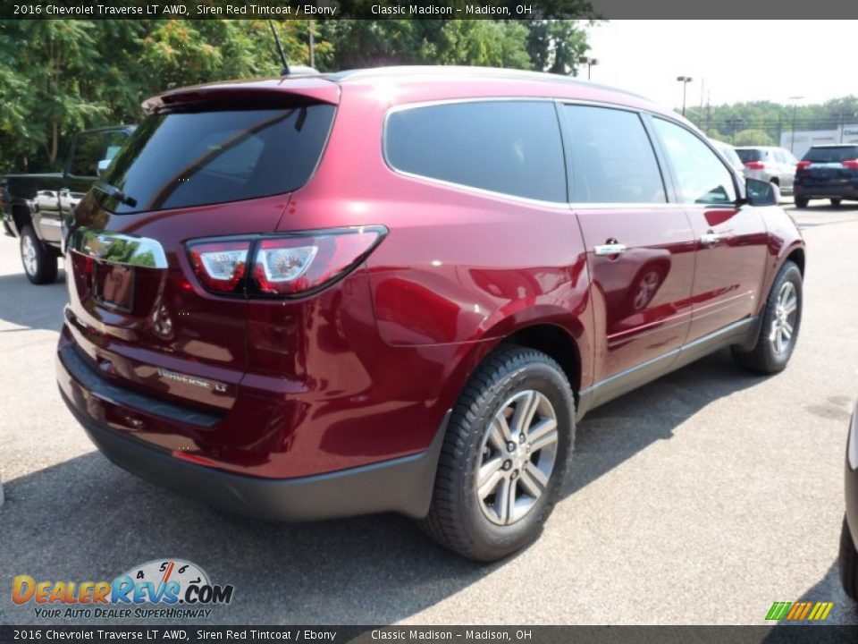 2016 Chevrolet Traverse LT AWD Siren Red Tintcoat / Ebony Photo #2
