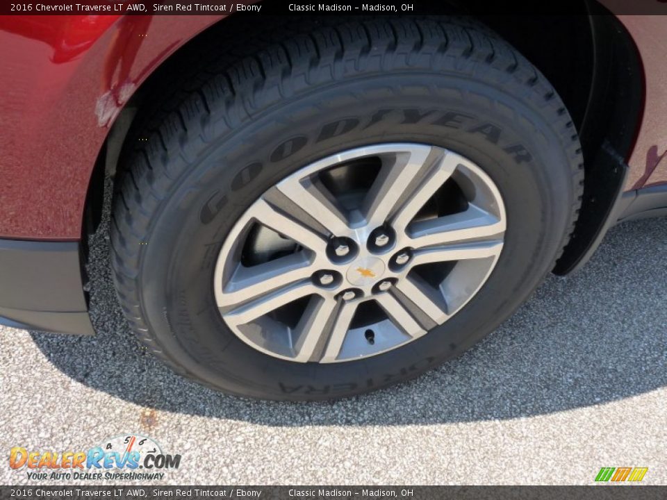 2016 Chevrolet Traverse LT AWD Siren Red Tintcoat / Ebony Photo #9