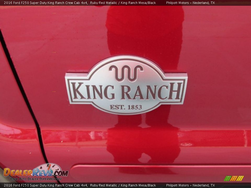2016 Ford F250 Super Duty King Ranch Crew Cab 4x4 Ruby Red Metallic / King Ranch Mesa/Black Photo #15