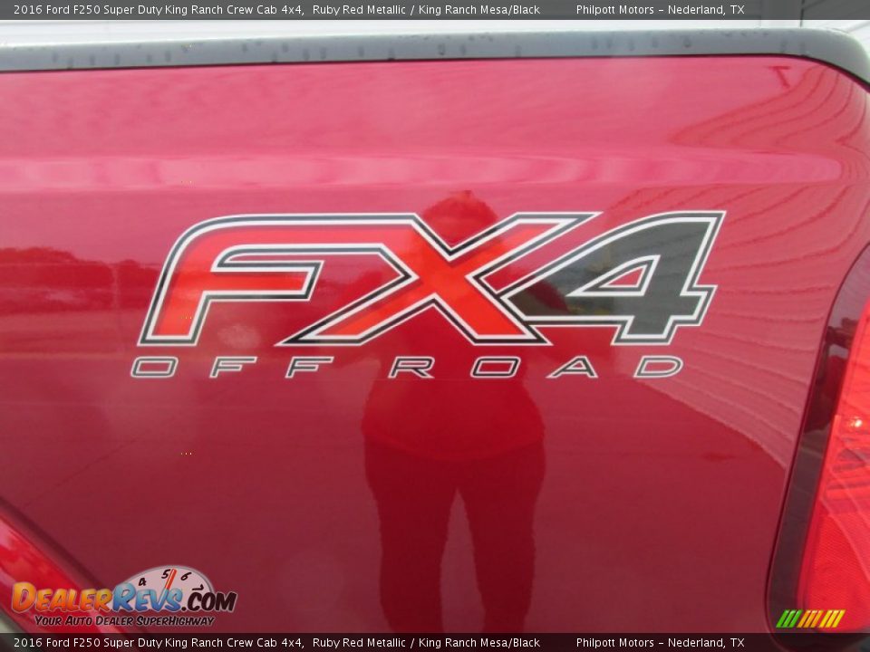 2016 Ford F250 Super Duty King Ranch Crew Cab 4x4 Ruby Red Metallic / King Ranch Mesa/Black Photo #18