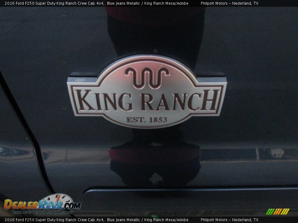 2016 Ford F250 Super Duty King Ranch Crew Cab 4x4 Blue Jeans Metallic / King Ranch Mesa/Adobe Photo #15