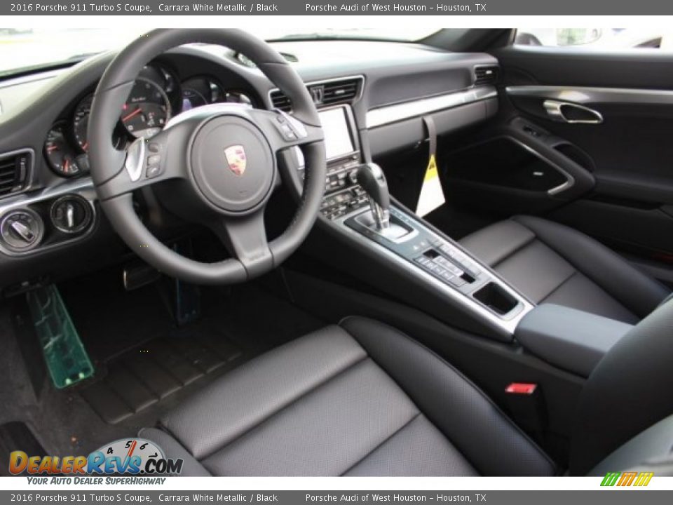 Black Interior - 2016 Porsche 911 Turbo S Coupe Photo #19