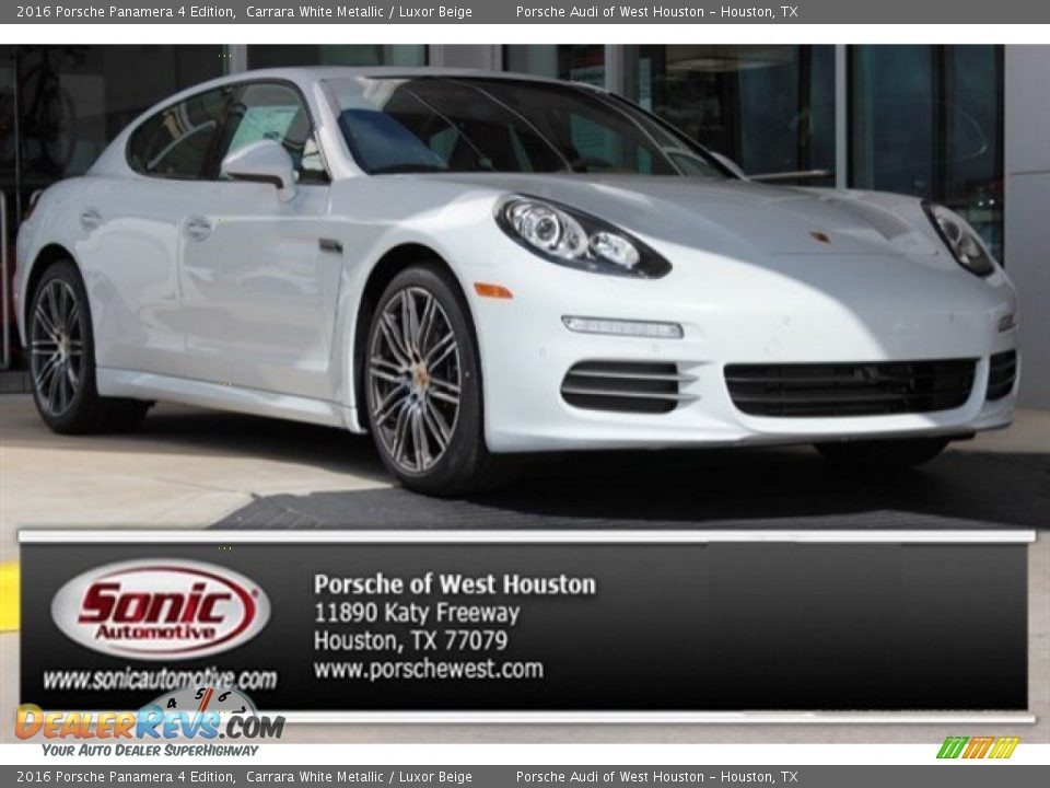 2016 Porsche Panamera 4 Edition Carrara White Metallic / Luxor Beige Photo #1