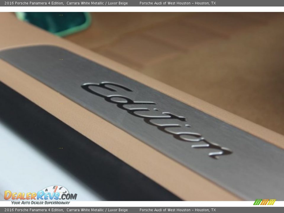 2016 Porsche Panamera 4 Edition Carrara White Metallic / Luxor Beige Photo #15