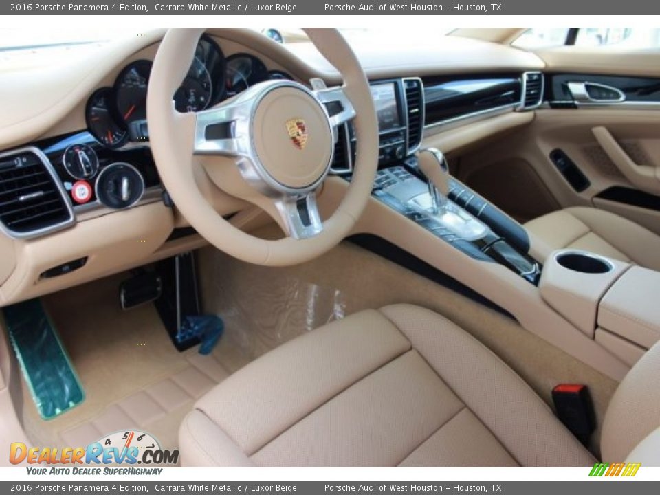 2016 Porsche Panamera 4 Edition Carrara White Metallic / Luxor Beige Photo #17
