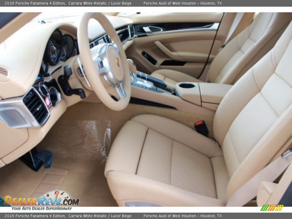 2016 Porsche Panamera 4 Edition Carrara White Metallic / Luxor Beige Photo #18