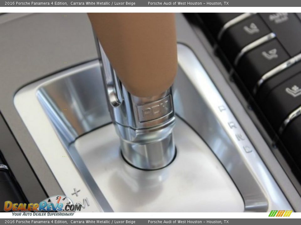 2016 Porsche Panamera 4 Edition Carrara White Metallic / Luxor Beige Photo #24