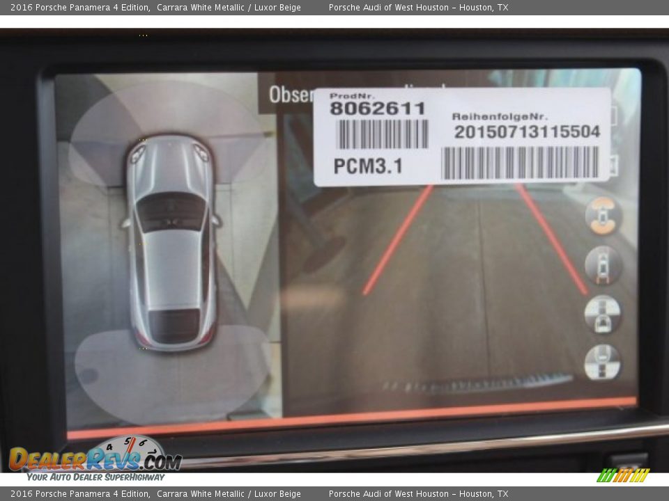 2016 Porsche Panamera 4 Edition Carrara White Metallic / Luxor Beige Photo #26