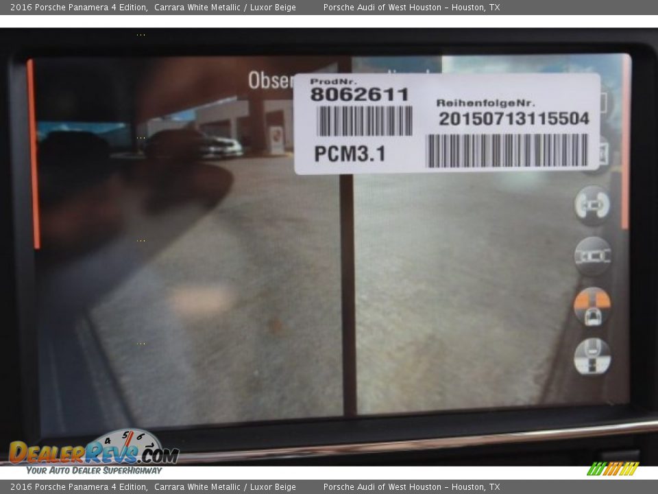 2016 Porsche Panamera 4 Edition Carrara White Metallic / Luxor Beige Photo #27