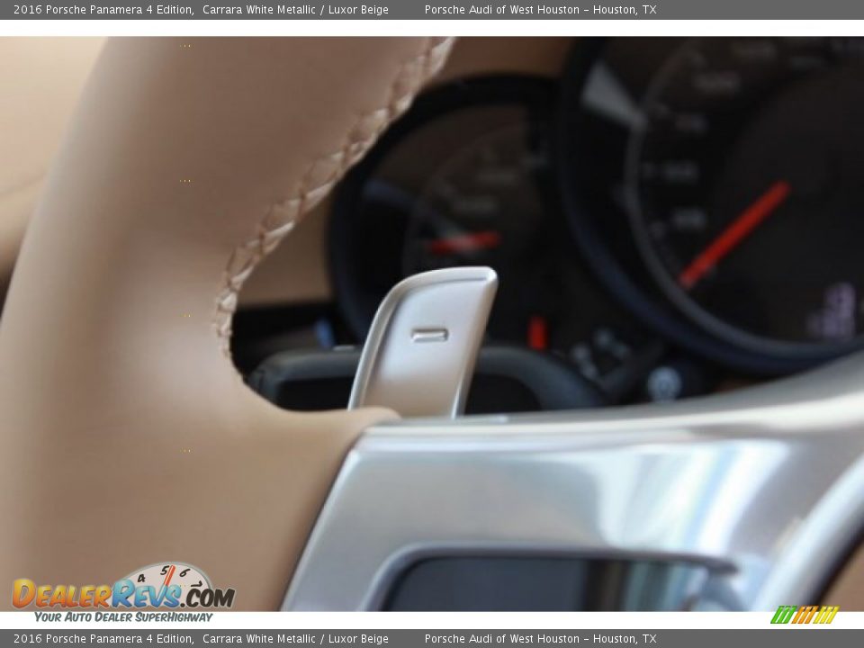 2016 Porsche Panamera 4 Edition Carrara White Metallic / Luxor Beige Photo #32