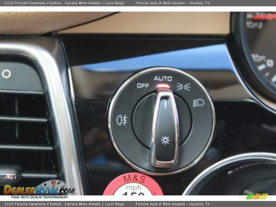 2016 Porsche Panamera 4 Edition Carrara White Metallic / Luxor Beige Photo #34
