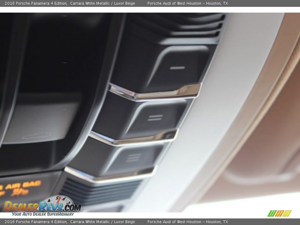 2016 Porsche Panamera 4 Edition Carrara White Metallic / Luxor Beige Photo #35