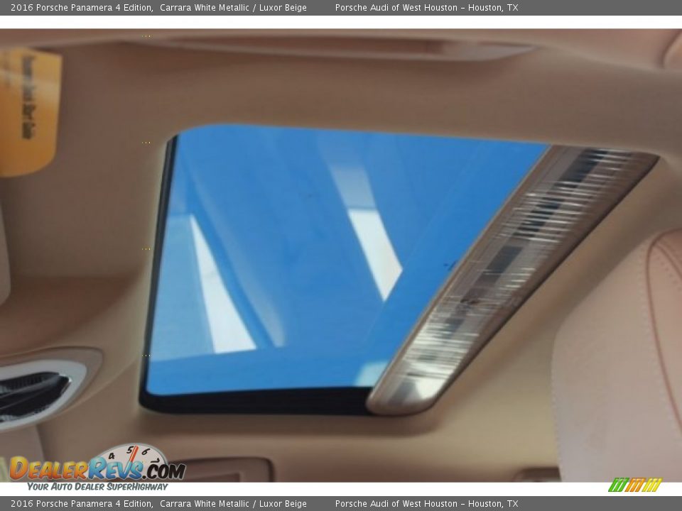 2016 Porsche Panamera 4 Edition Carrara White Metallic / Luxor Beige Photo #36