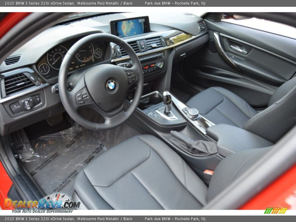Black Interior - 2015 BMW 3 Series 320i xDrive Sedan Photo #10