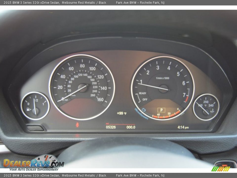 2015 BMW 3 Series 320i xDrive Sedan Gauges Photo #19