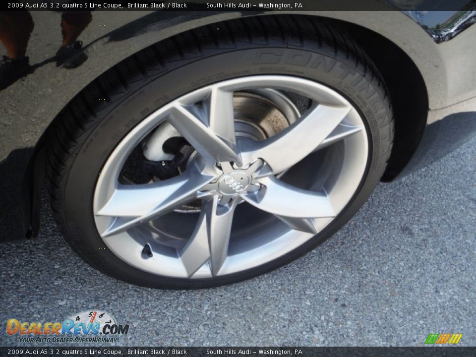 2009 Audi A5 3.2 quattro S Line Coupe Brilliant Black / Black Photo #4