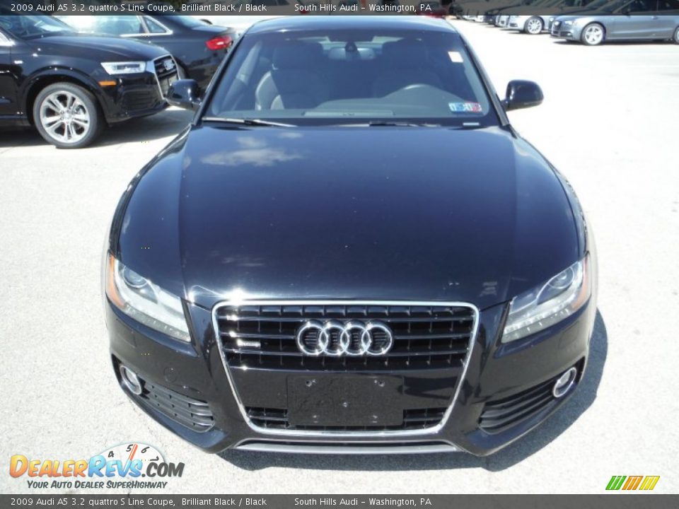 2009 Audi A5 3.2 quattro S Line Coupe Brilliant Black / Black Photo #6
