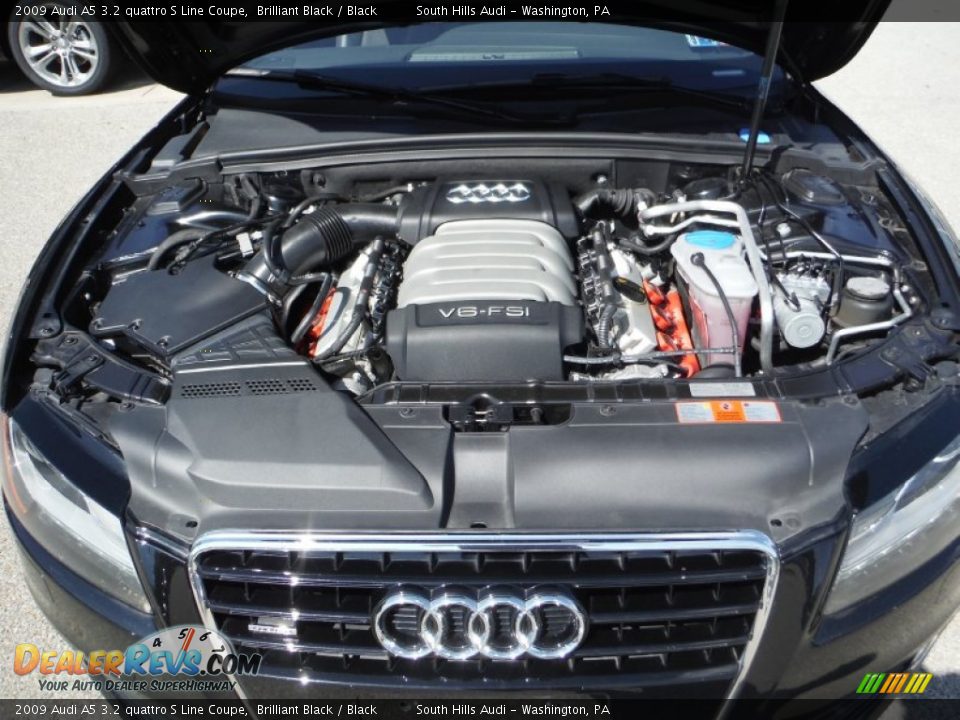 2009 Audi A5 3.2 quattro S Line Coupe 3.2 Liter FSI DOHC 24-Valve VVT V6 Engine Photo #15