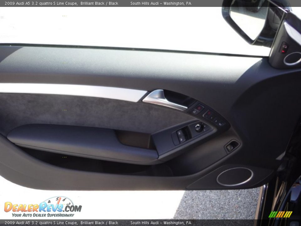 2009 Audi A5 3.2 quattro S Line Coupe Brilliant Black / Black Photo #23