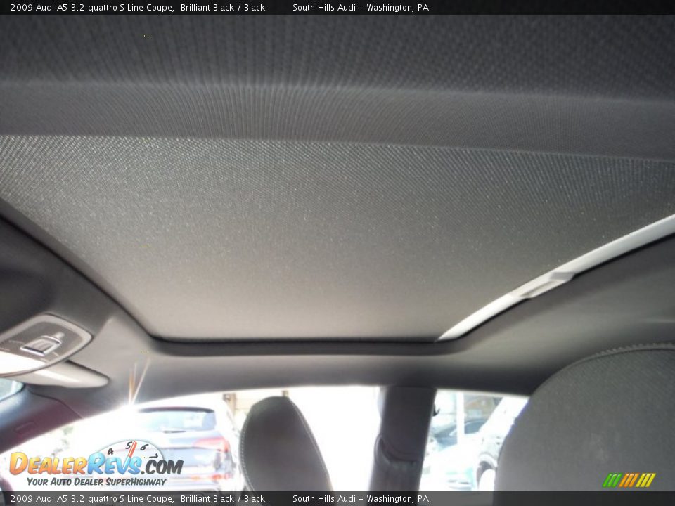 2009 Audi A5 3.2 quattro S Line Coupe Brilliant Black / Black Photo #24