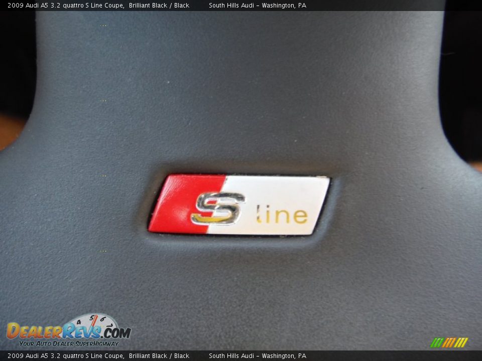 2009 Audi A5 3.2 quattro S Line Coupe Brilliant Black / Black Photo #25