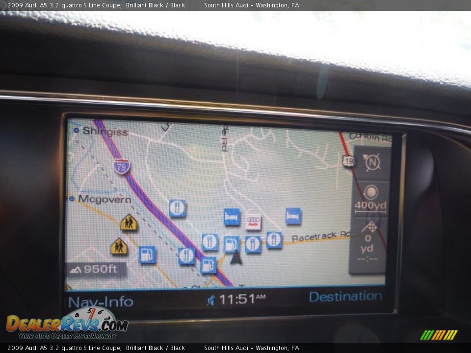 2009 Audi A5 3.2 quattro S Line Coupe Brilliant Black / Black Photo #26