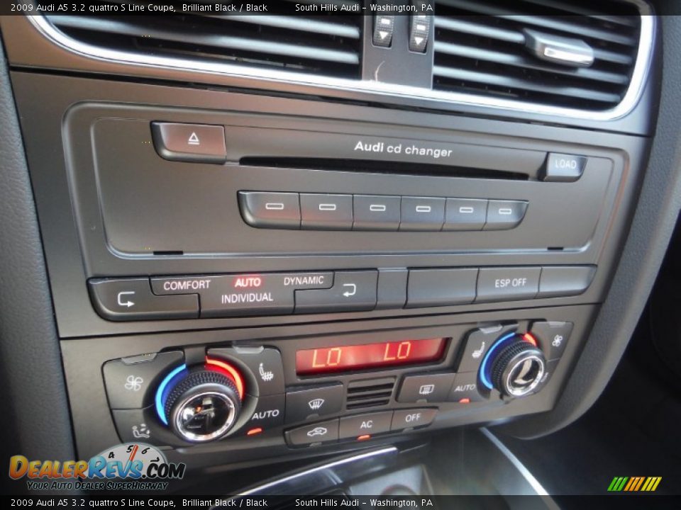 2009 Audi A5 3.2 quattro S Line Coupe Brilliant Black / Black Photo #28